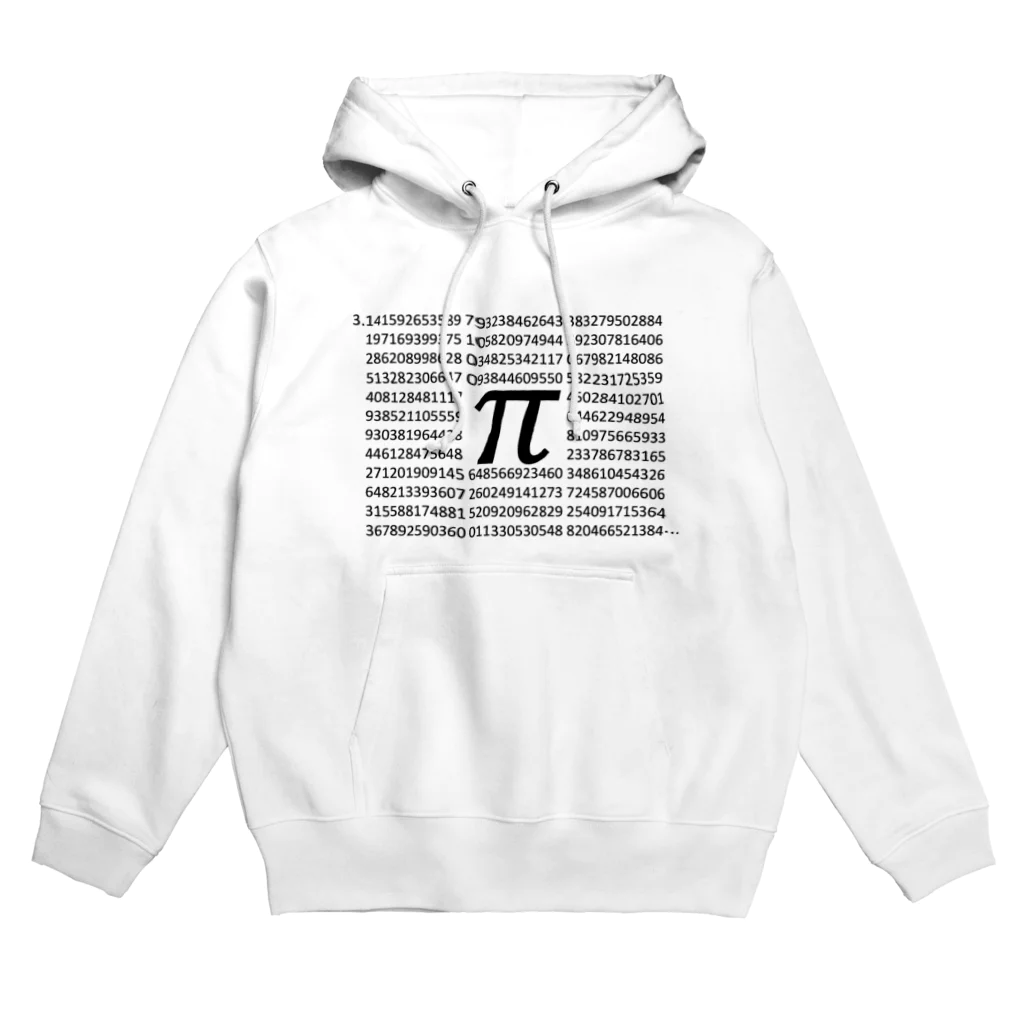 mathematics designの円周率320桁デザイン Hoodie