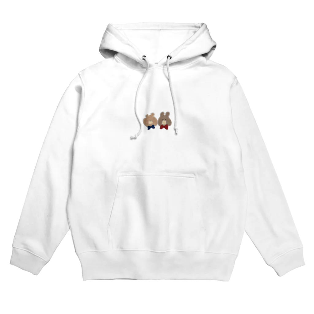 purinの蝶ネクタイをつけたくま。 Hoodie