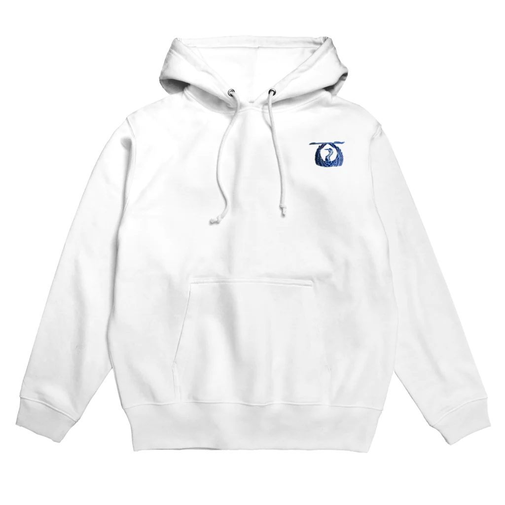 堅と柔の陶器の鶴 Hoodie