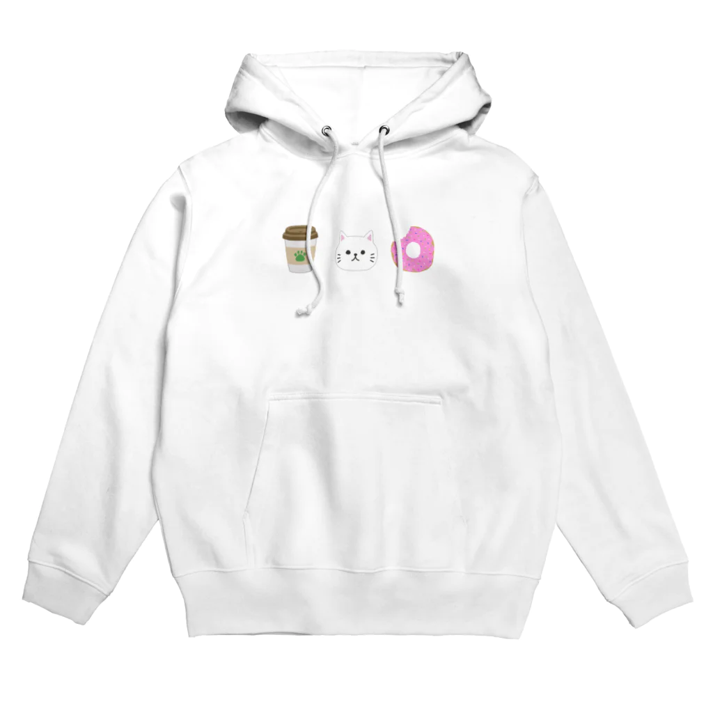 ぽんずのお店🍞の白猫ちゃん Hoodie