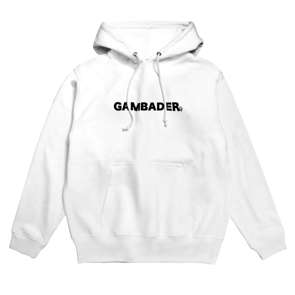 ガンバデのガンバデテキストロゴ黒 Hoodie