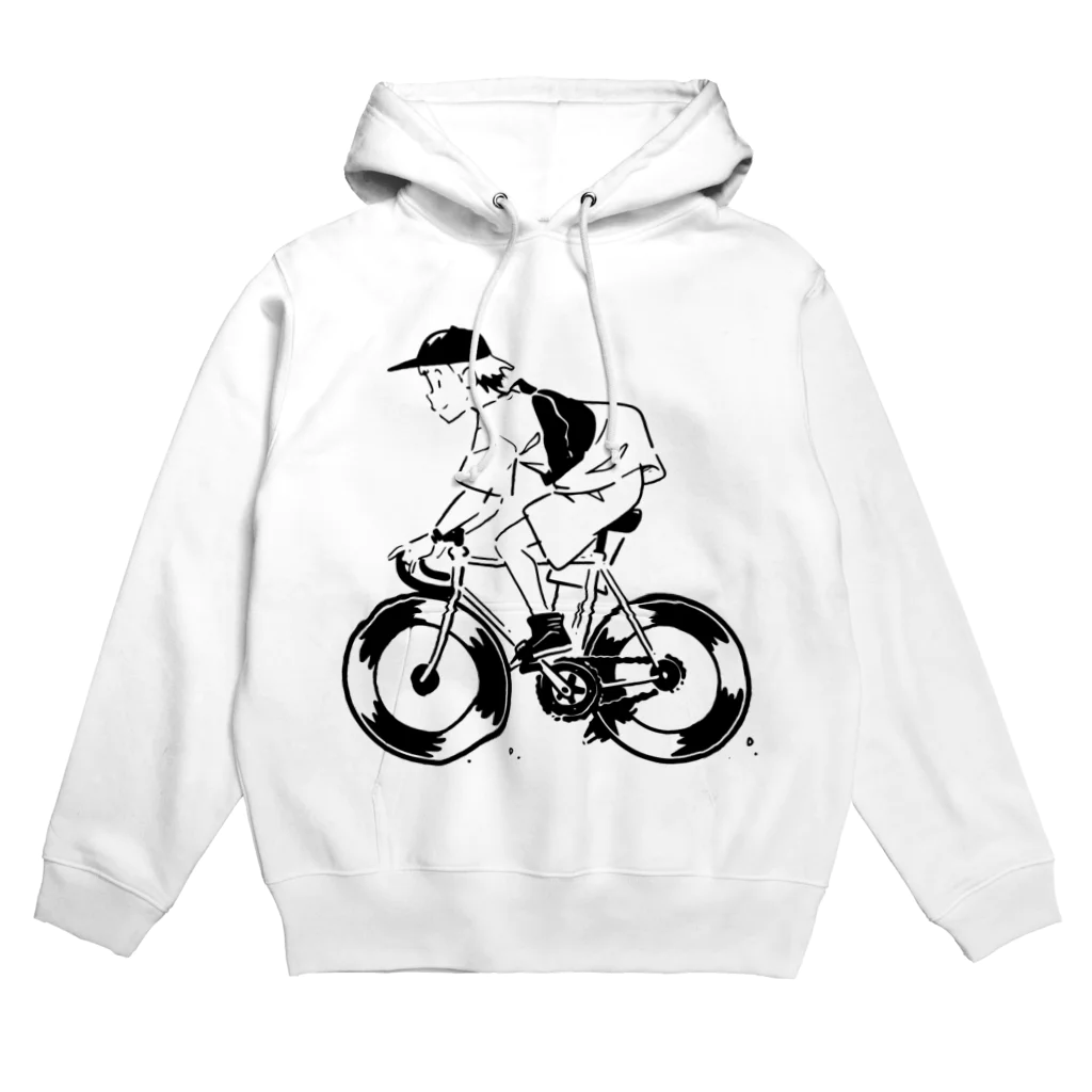 山形屋米店のピストバイクでポタリング Hoodie