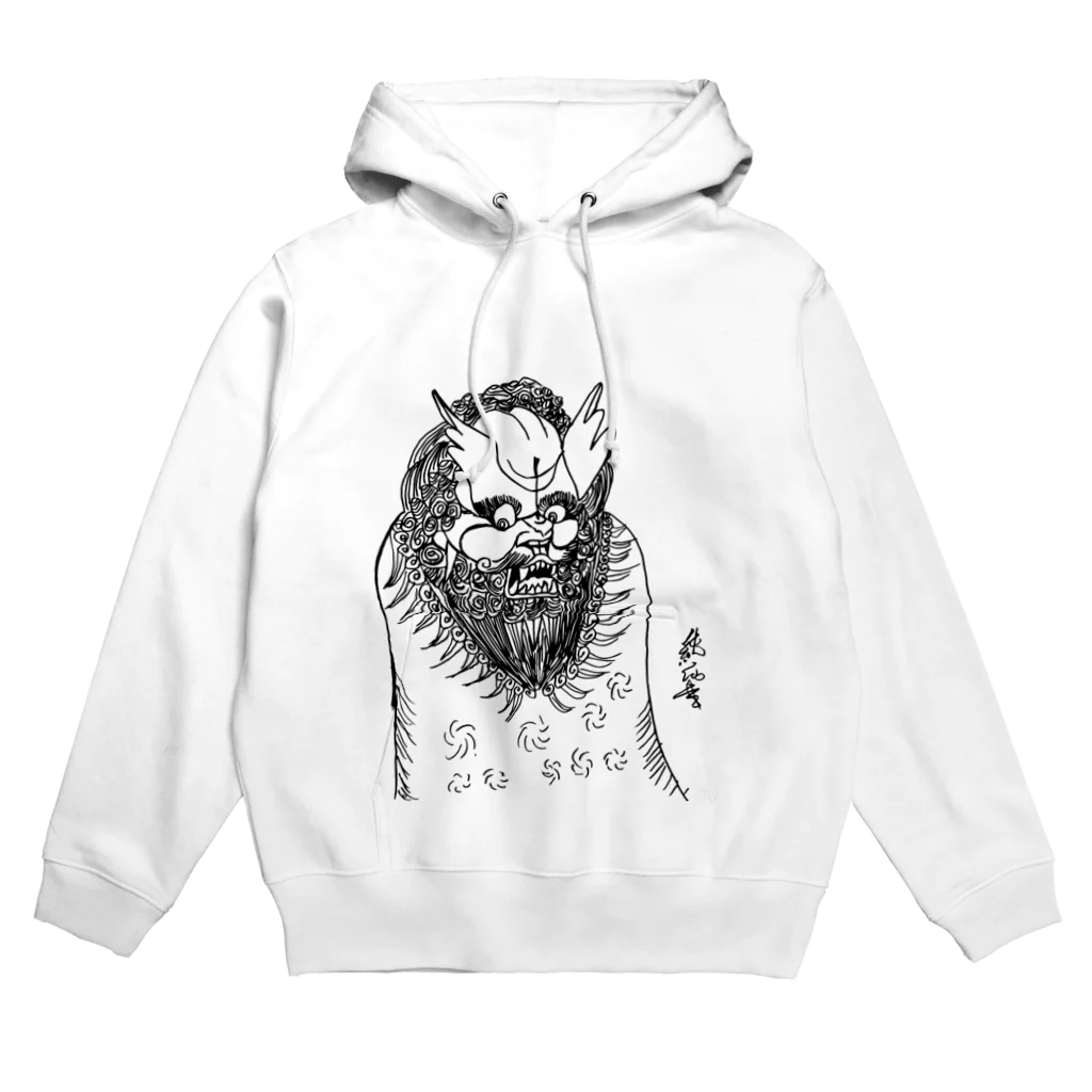 junsen　純仙　じゅんせんのJUNSEN(純仙)唐獅子　平成の夜風を浴びて　単色 Hoodie