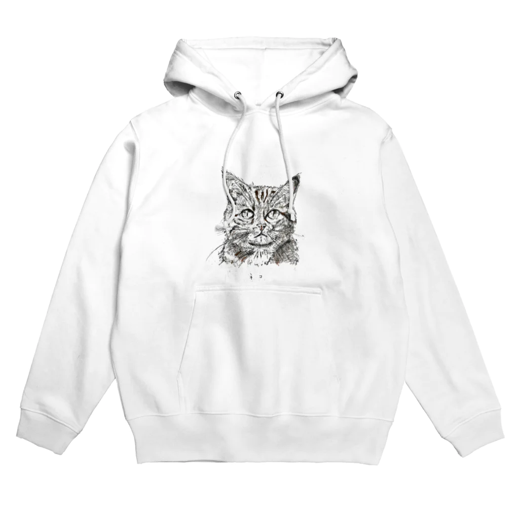 一般鉛筆の色鉛筆ネコ Hoodie