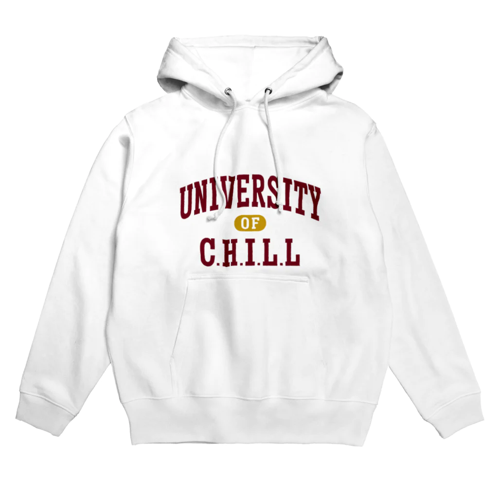 グラフィンのチル大学 エンジ文字 Hoodie