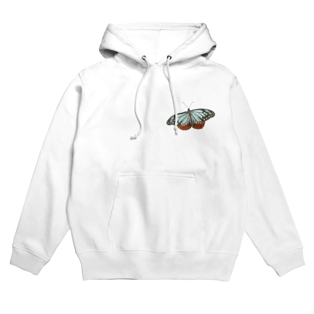 kitaooji shop SUZURI店のTraveling butterfly Hoodie