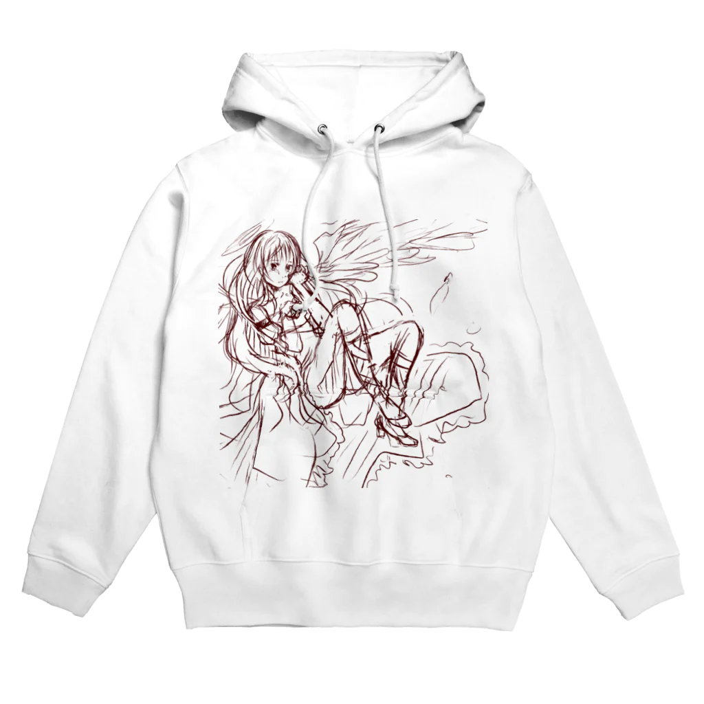 caTeaの天を仰ぐショウジョ Hoodie