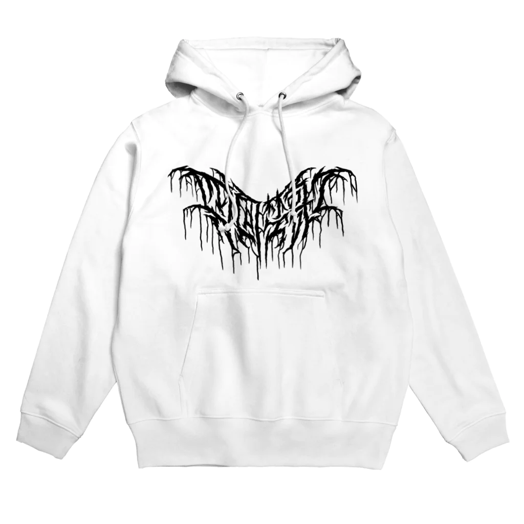 忍太郎の四字熟語 - 四面楚歌 Death Metal Logo デスロゴ Hoodie