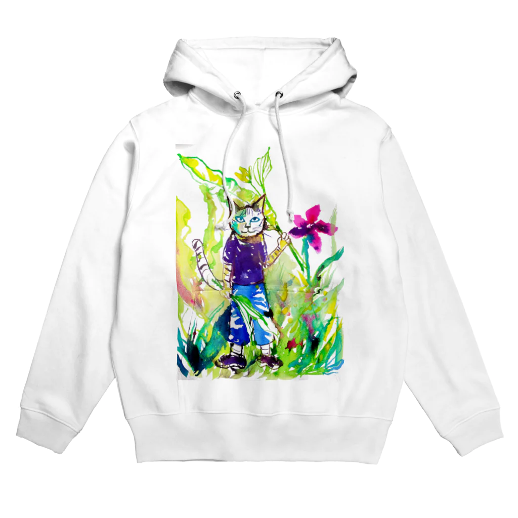 あおニャーマンの猫の少年 Hoodie