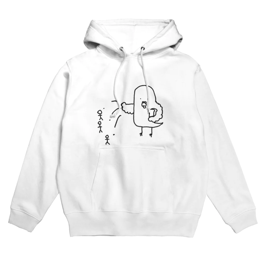 ラクガキdesignの餌やり鳩さん Hoodie