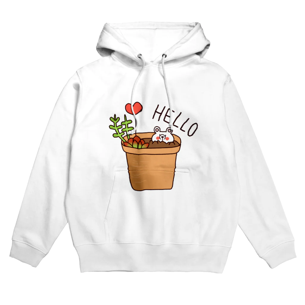 rumi1207 しょっぷ！のしろくま植木鉢 Hoodie