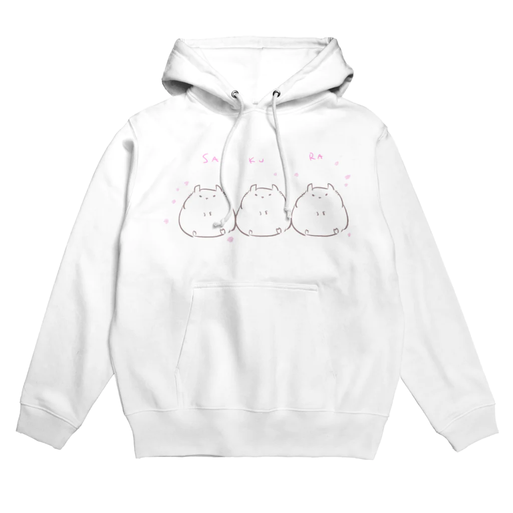 ゆうぐれなしょっぷのもちもちハムちゃん Hoodie