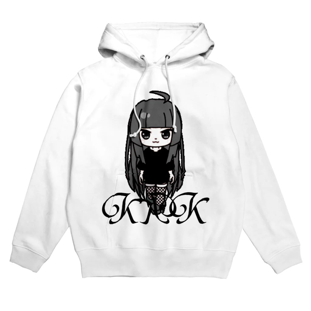 きくこショップのきくこモノクロシリーズ Hoodie