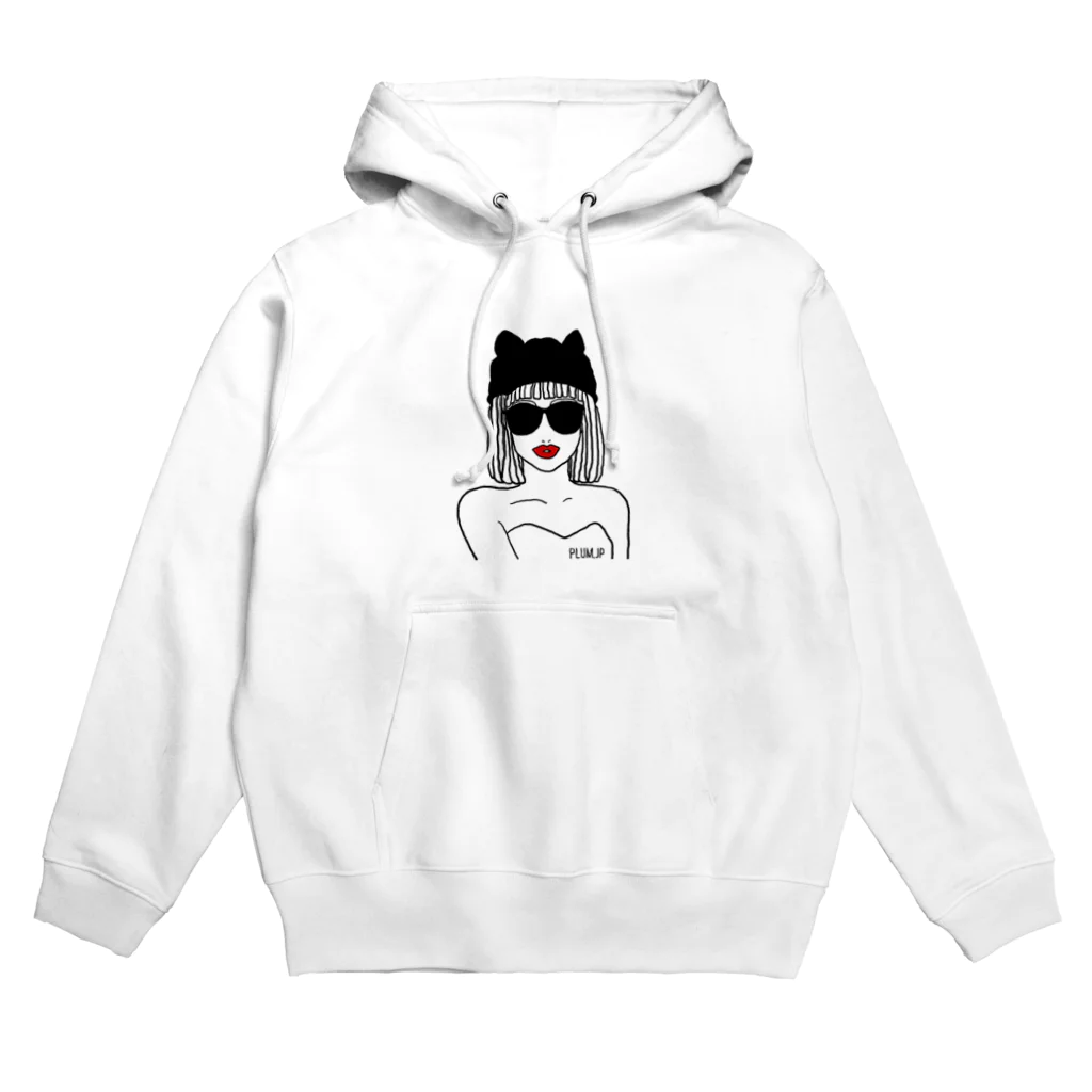 plum.jpのサングラス・ガール(ネコ耳) Hoodie