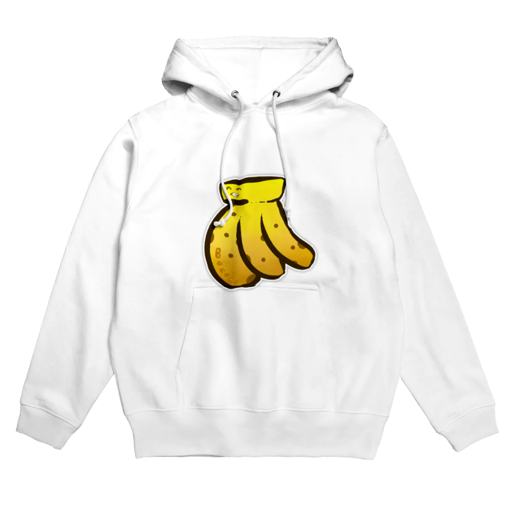 QWUのBanana バナナイラストシリーズ Hoodie