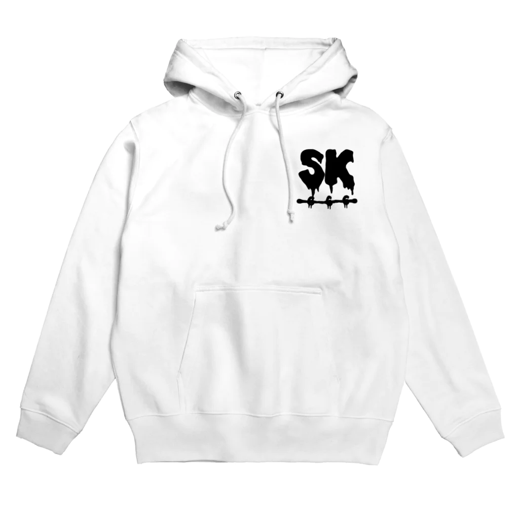 SK Strikethrough(666)のSK Strikethrough(666) Clothing - First Line White パーカー