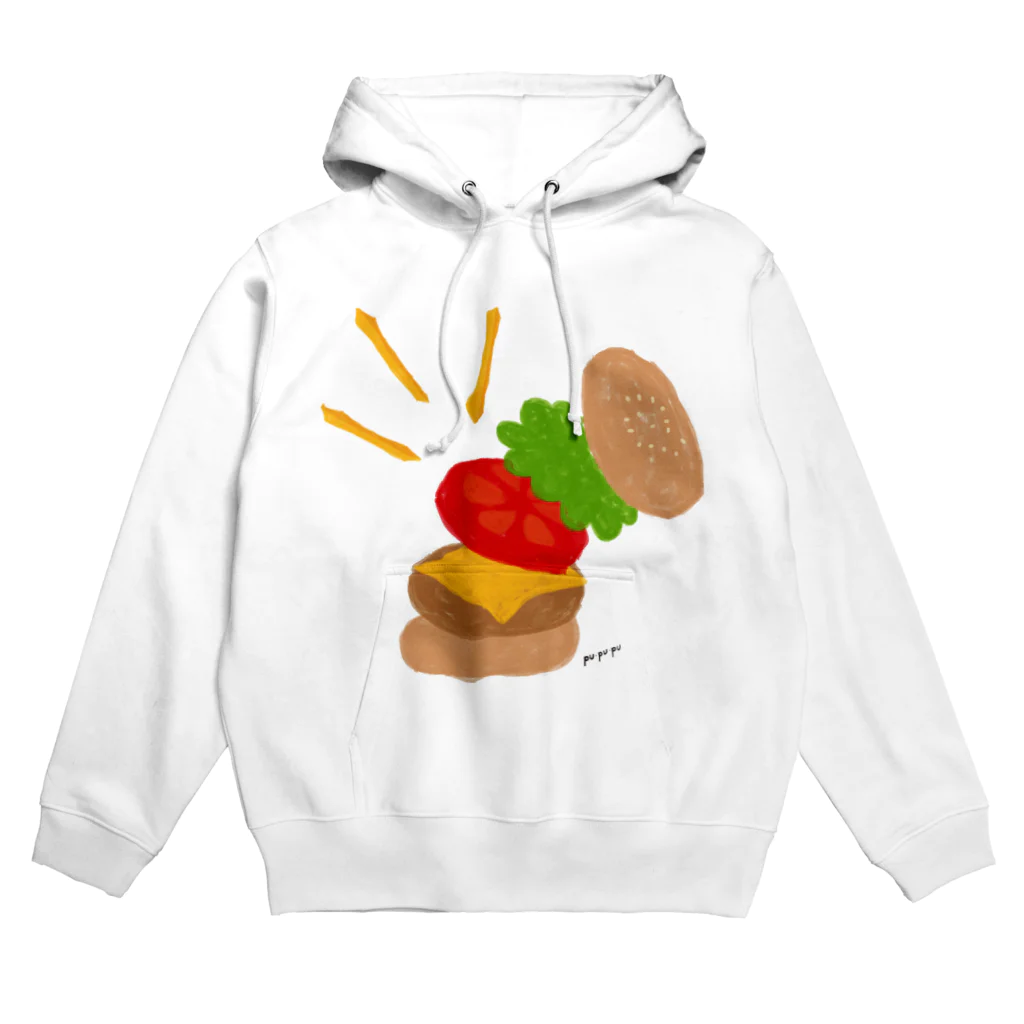 pu・pu・puの楽しくなっちゃうハンバーガー Hoodie