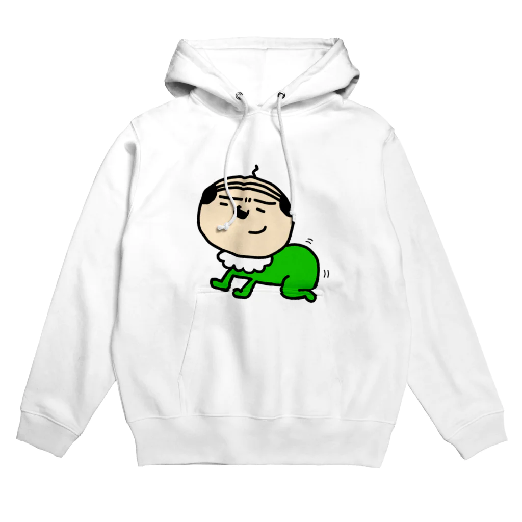 おやじとはんこと雑貨屋matahariのおやじベビーグリーン Hoodie