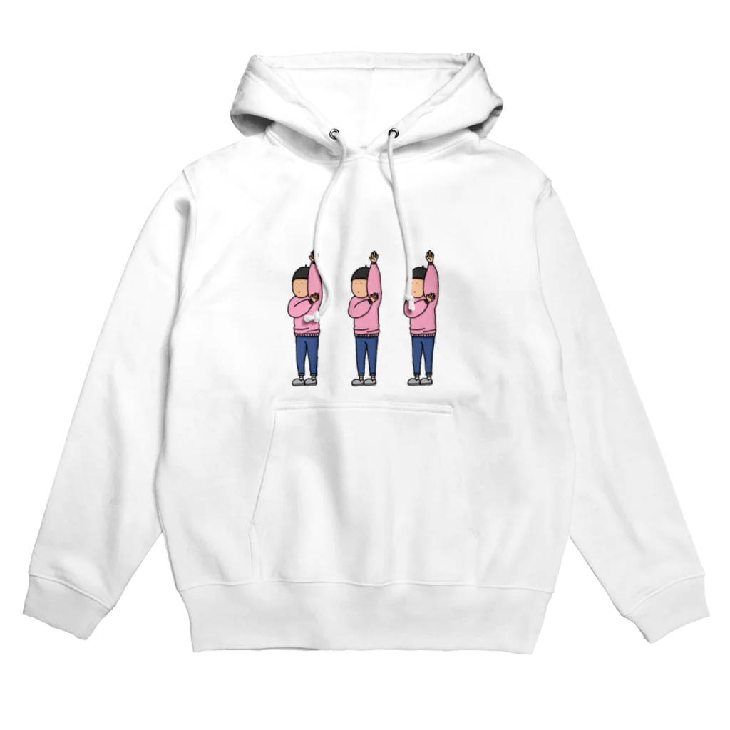 もんの部屋の脇が気になるくん3つ子 Hoodie