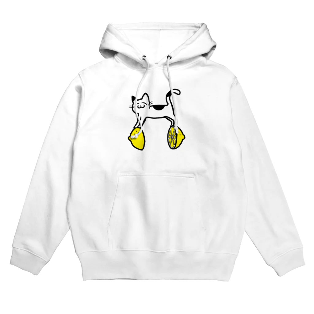 ふれっしゅ屋さんのカットレモンと猫 カラーver. Hoodie