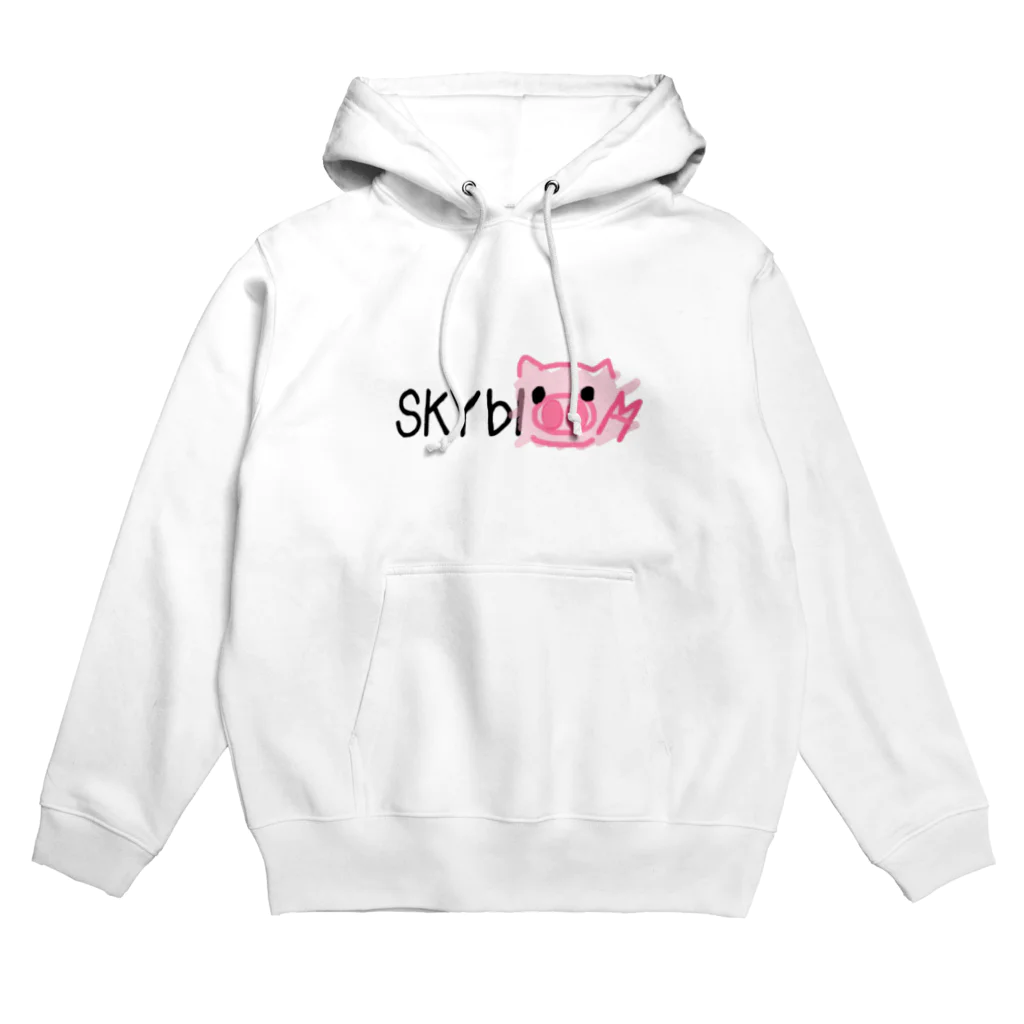 SKYblooM スカイブルーム🐷❤️のぶたのぷんちき左衛門 ロゴVer. Hoodie