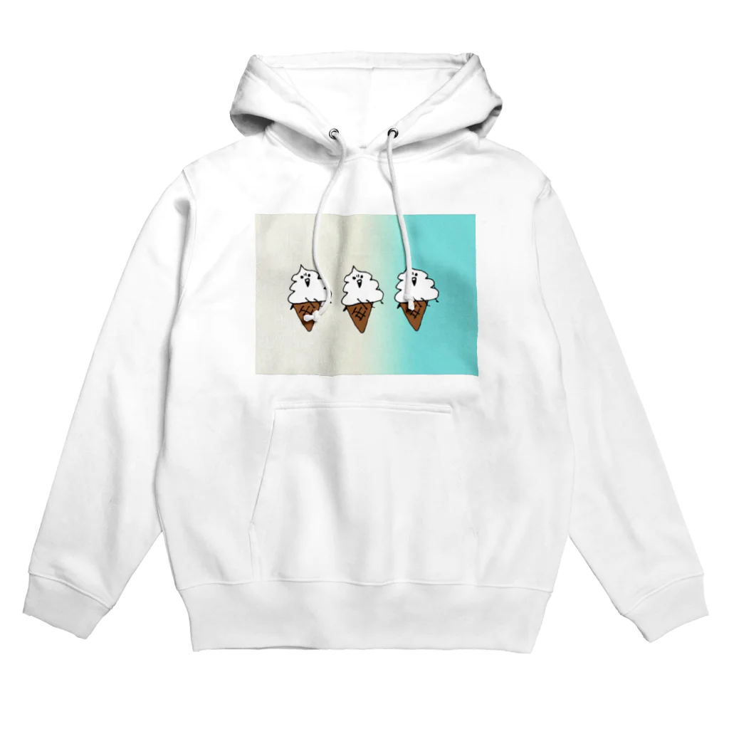 ちびカラスの暇つぶしショップの涼しい感じのソフトクリーム Hoodie