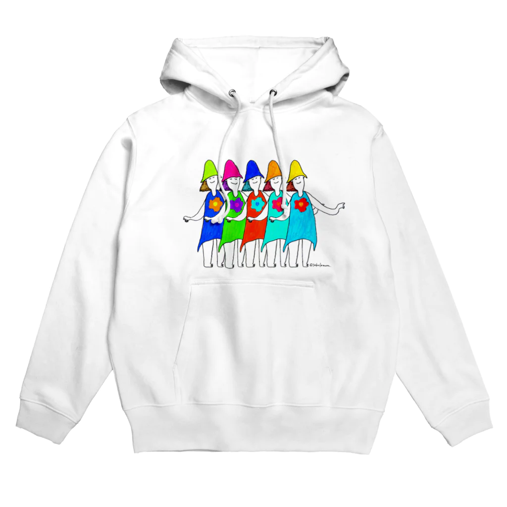  むきむき   地球生活のおんなの子の一軍 Hoodie