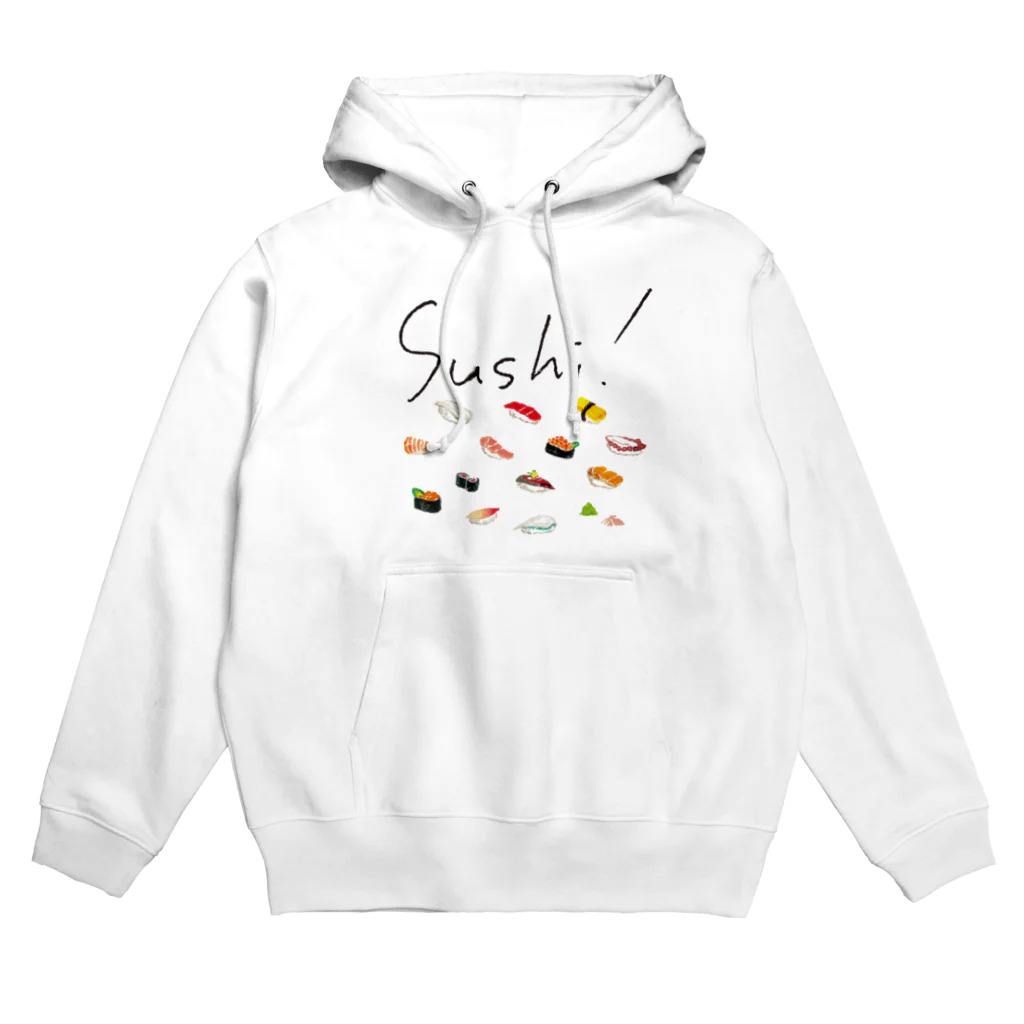 イラストによる食卓。のSushi! ＰＯＰなお寿司！ Hoodie