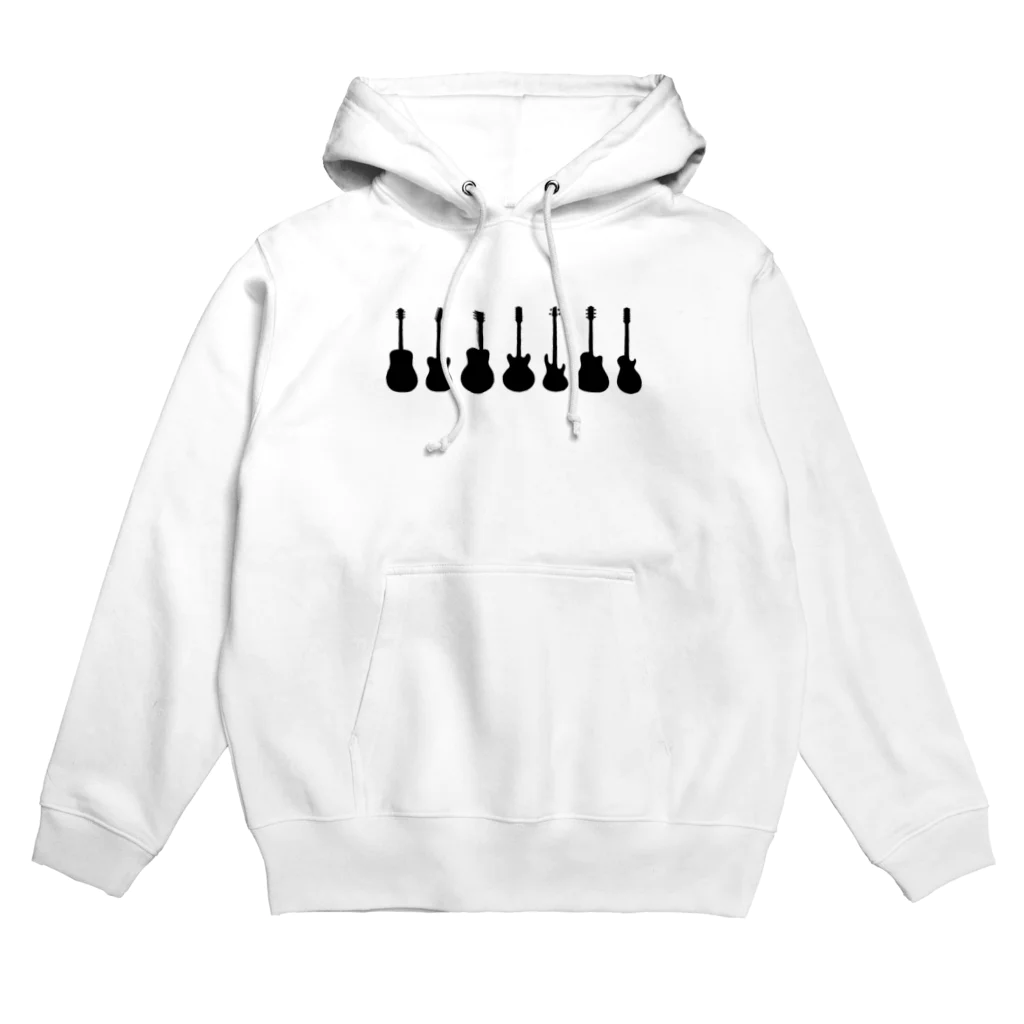 GreenTrexのギターシルエット『さまざま』 Hoodie