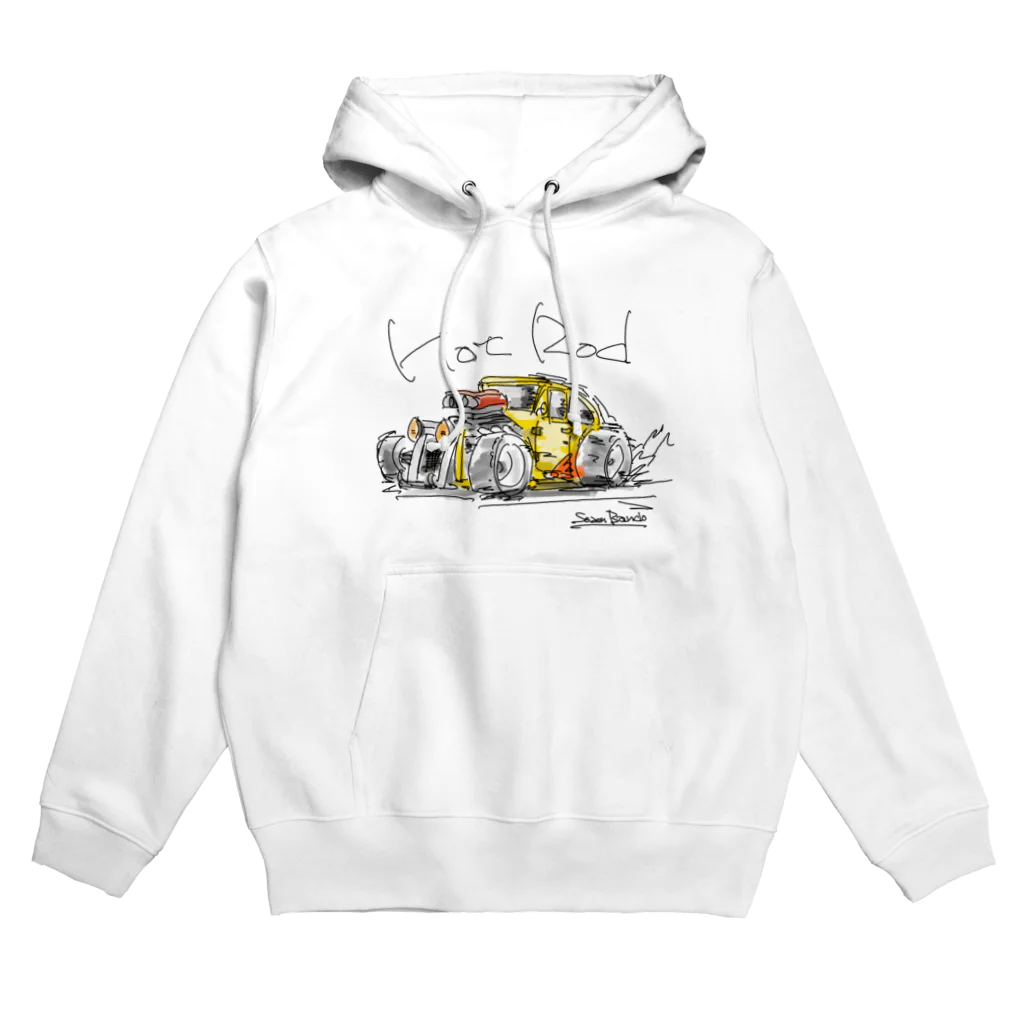 スタジオばんやのホットロッド　カラー Hoodie