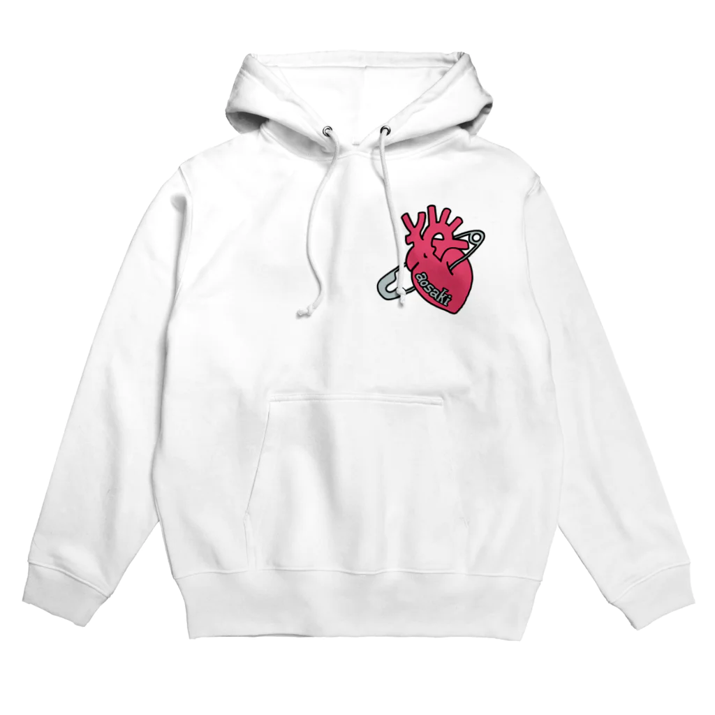 CARPE DIEMの安全ピンハート Hoodie