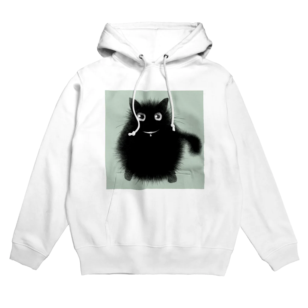 sorapikaの鈴の首輪付き黒猫 Hoodie