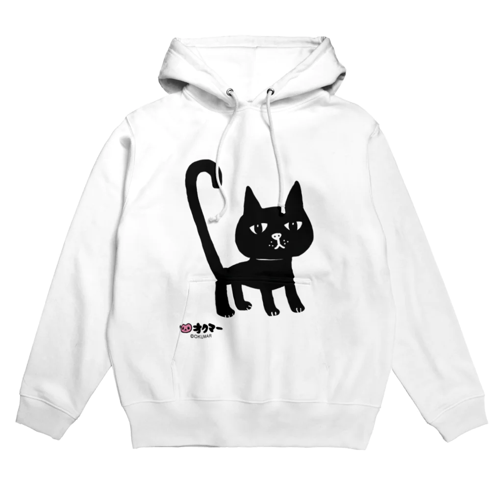 オクマーSUZURIショップのまっくろ黒猫ちゃん Hoodie