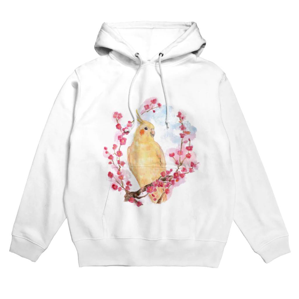 MOE10のオカメインコと梅 Hoodie