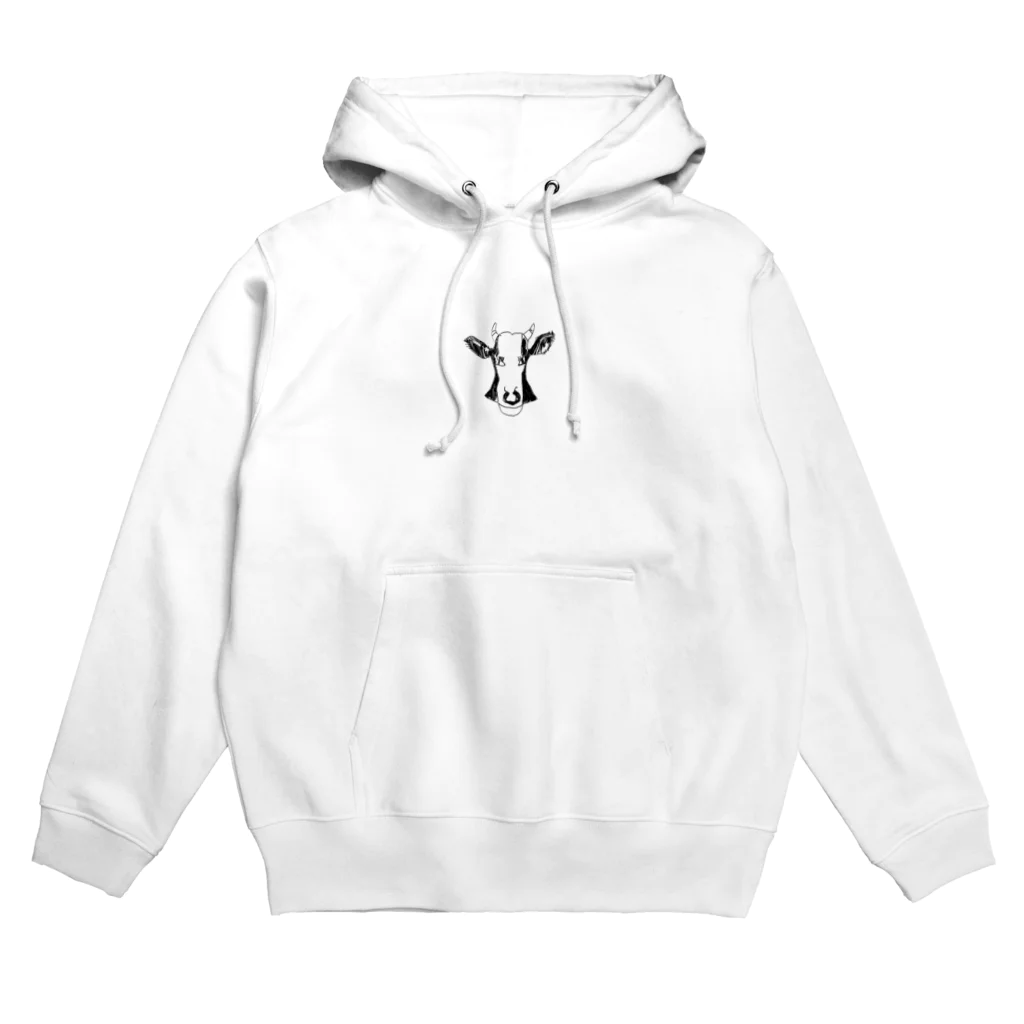 お母さんの気まぐれの面長の牛 Hoodie