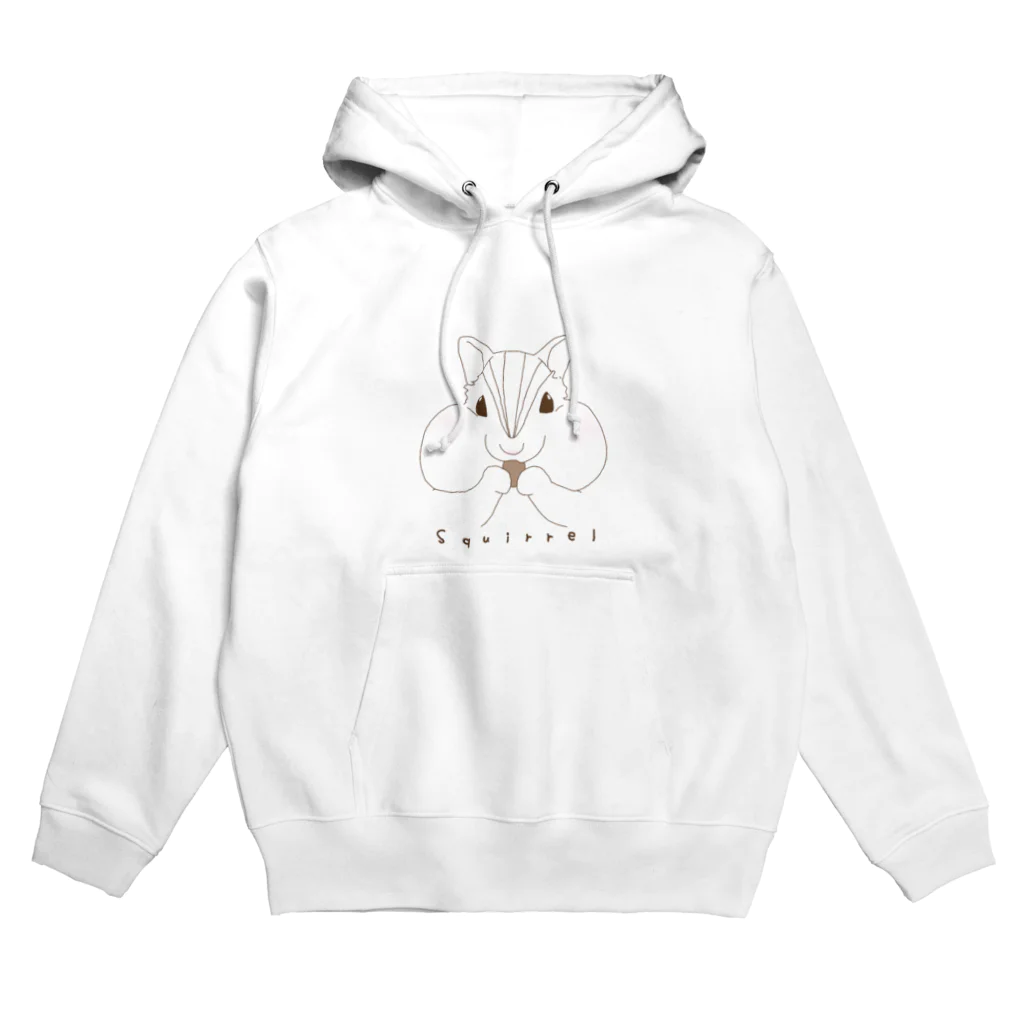 しろいくまのリスくん Hoodie