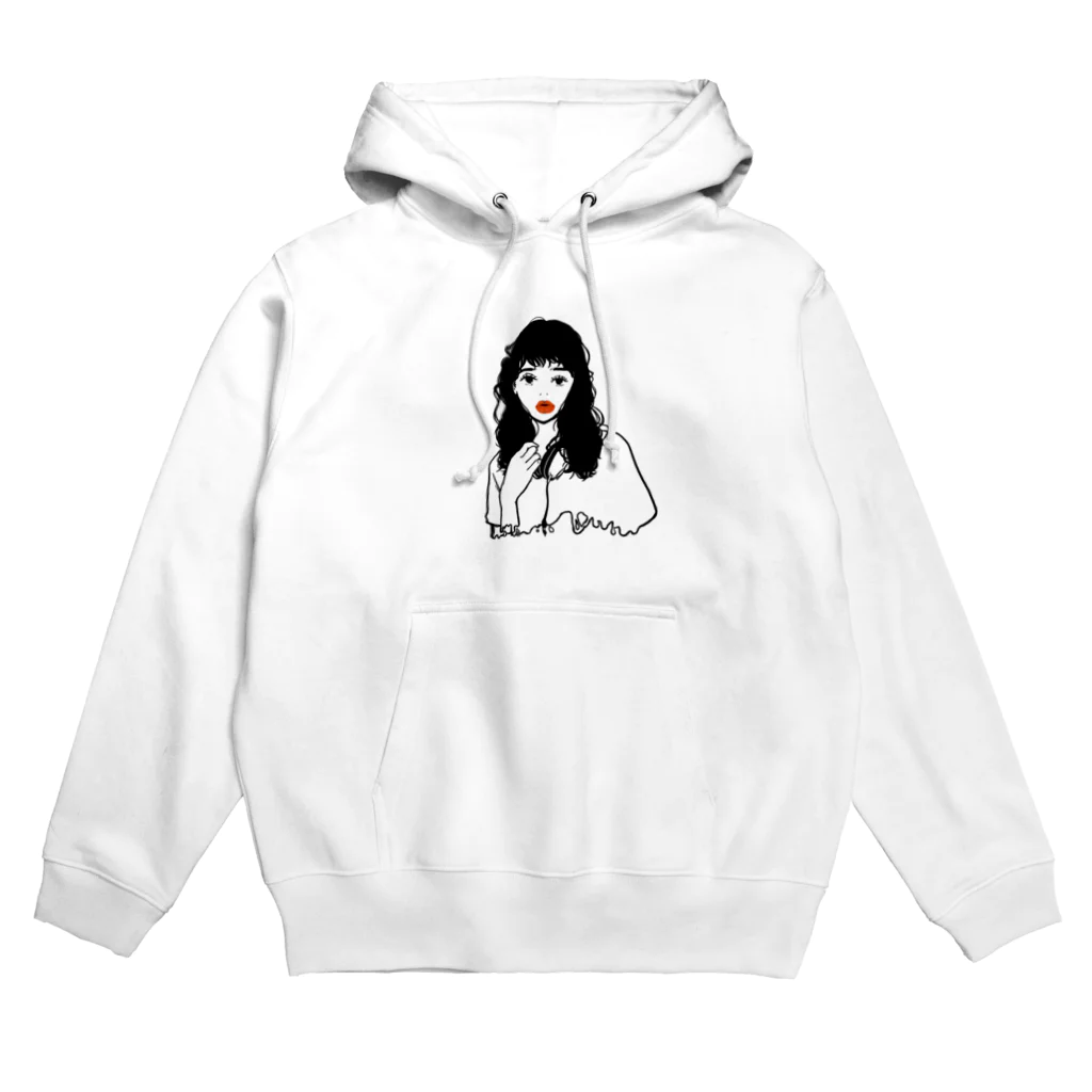 chr＊シンプルイラストのパーマノオンナノコ Hoodie