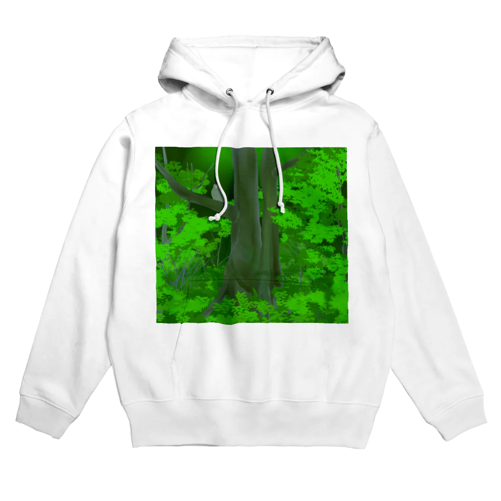 IWAOTHIのお店のシマフクロウの森 Hoodie