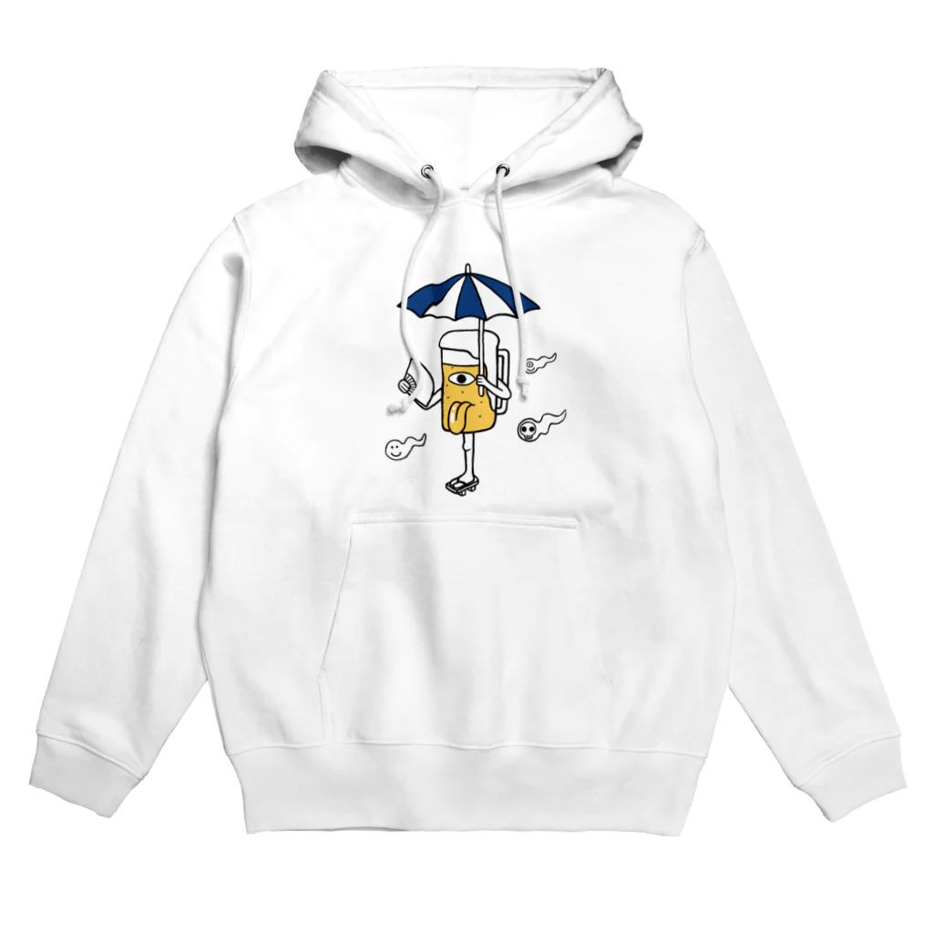 リュウラクドウの唐傘ビールお化け Hoodie