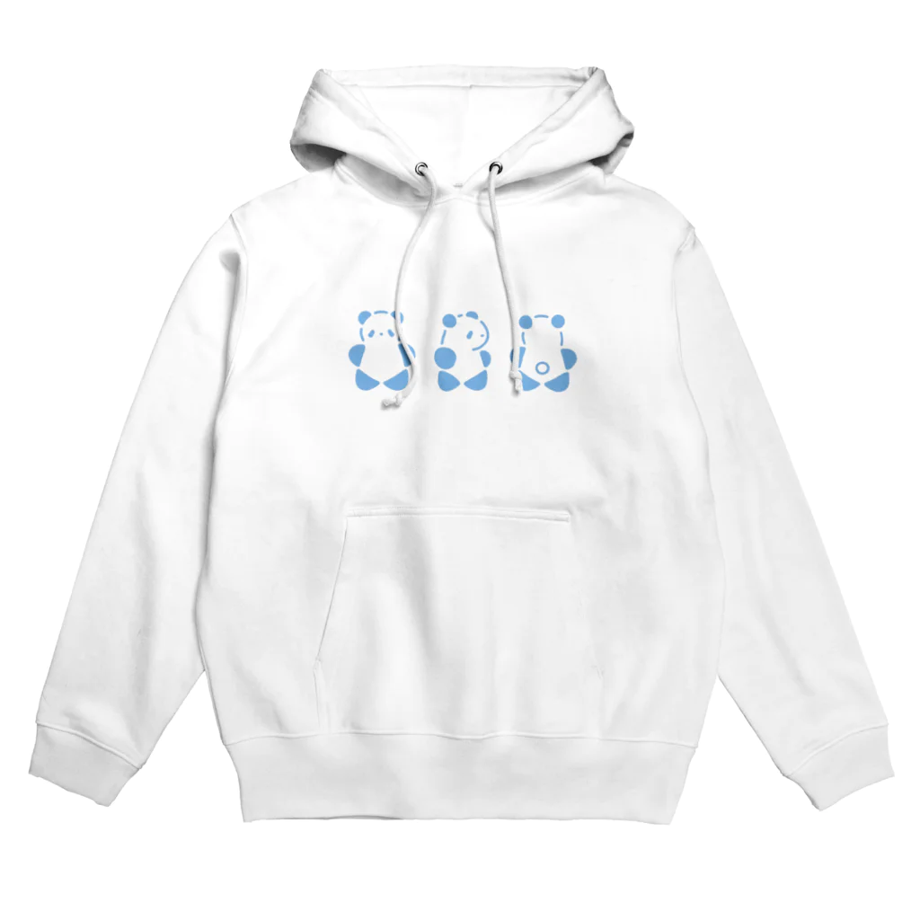 SIRO%(しろぱーせんと)のくるりんぱんだ（大）（Blue） Hoodie