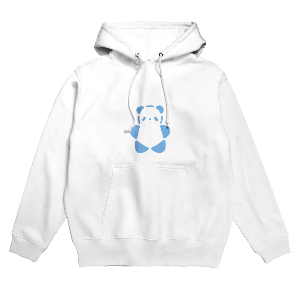 SIRO%(しろぱーせんと)のSIROPANDAワンポイント（大）（Blue） Hoodie