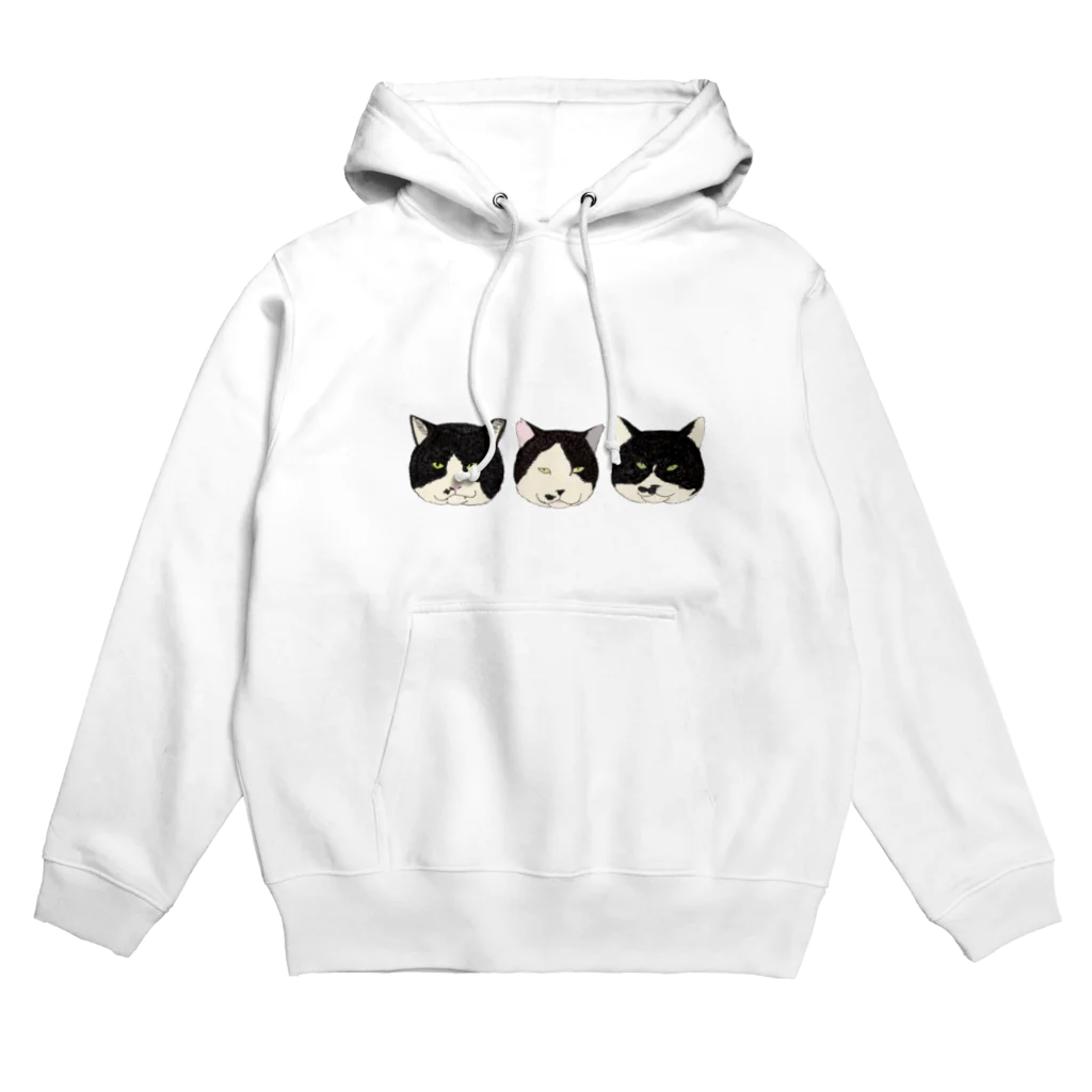 ポップコーンジャンプのTEAMほくろ猫 Hoodie