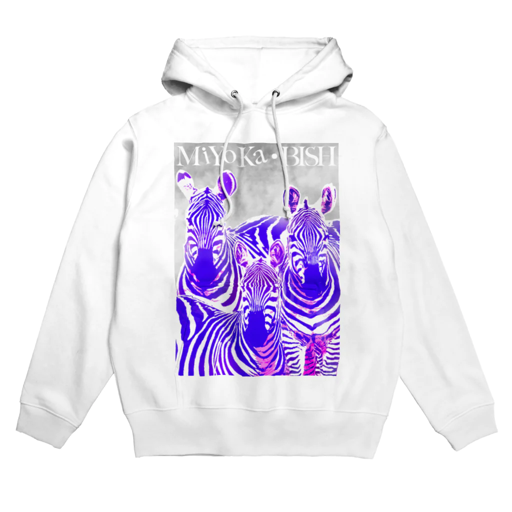 MiYoKa-BISHのPurple Zebra by MiYoKa-BISH Hoodie