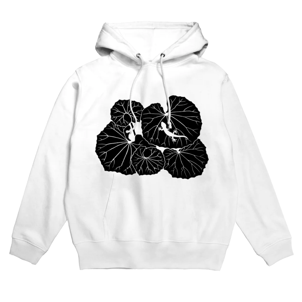 雲雀商店のヤモリとフキ（黒） Hoodie