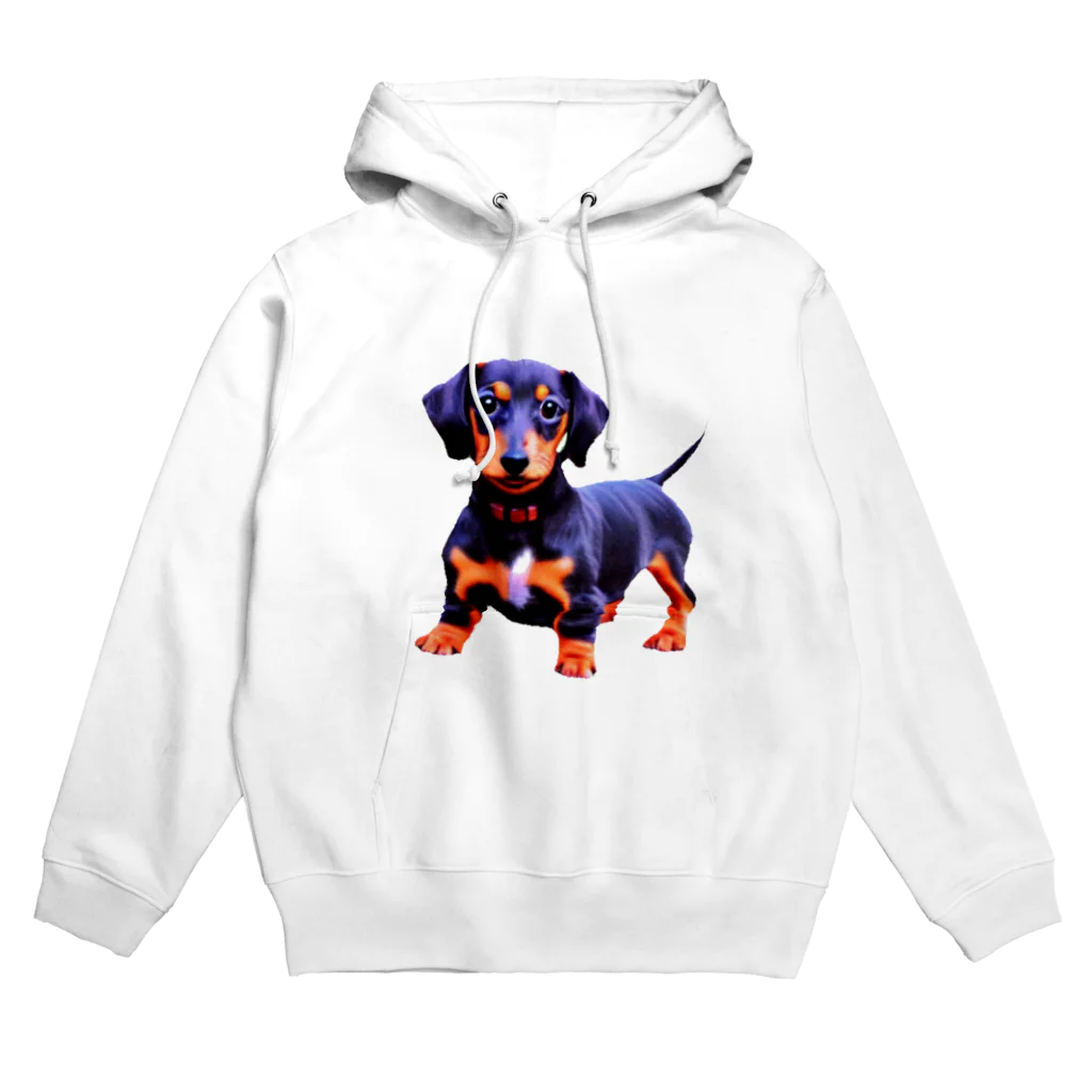 イラストTシャツ【ULTIMATE】のダックスさん Hoodie