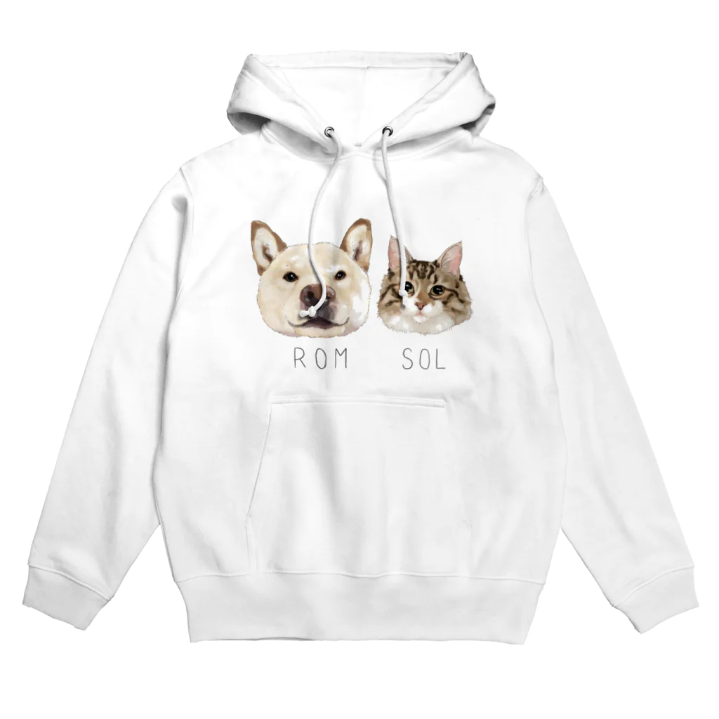 みきぞーん｜保護猫 ミッキー画伯と肉球とおともだちのrom & sol Hoodie