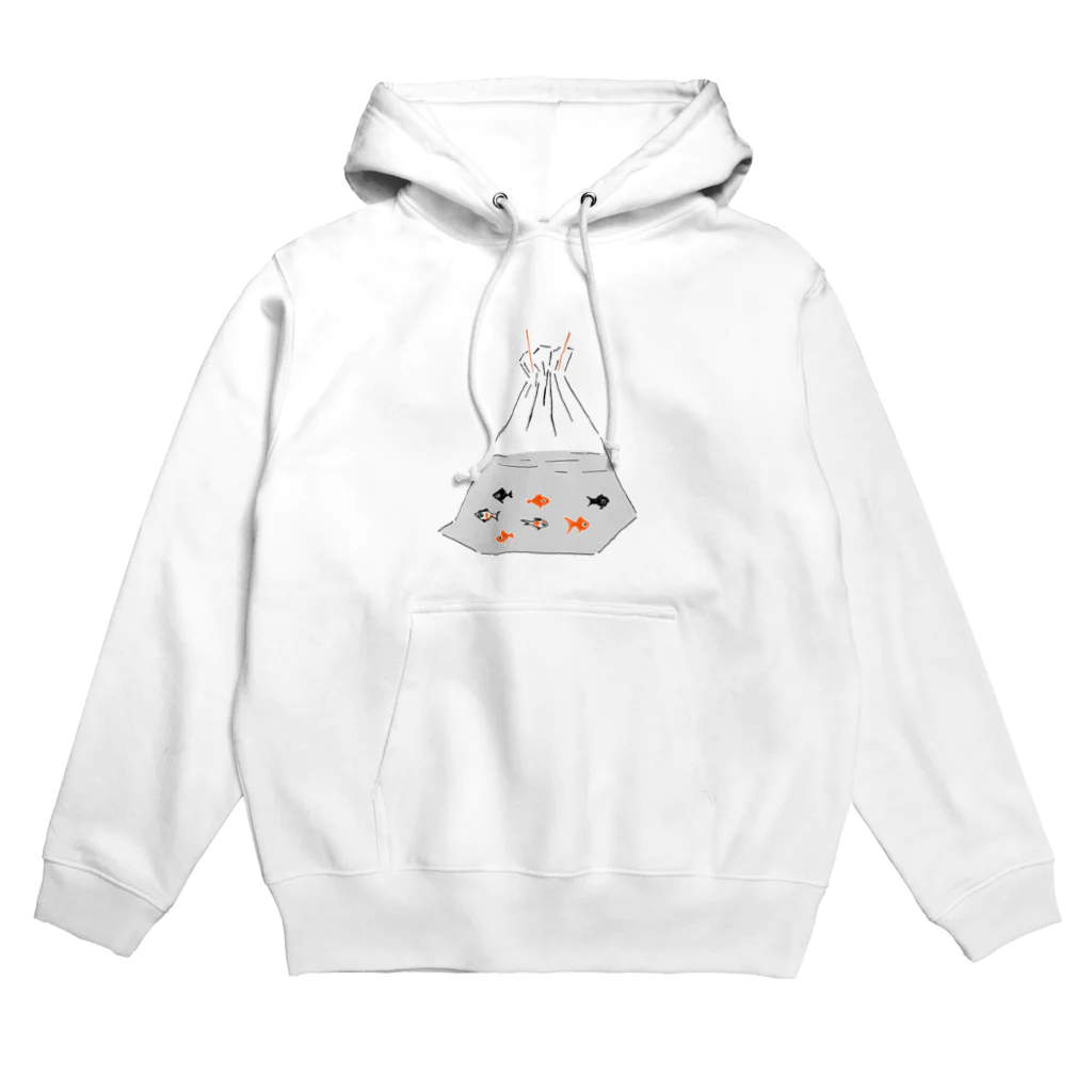 NIKORASU GOの祭りデザイン「金魚すくい」 Hoodie