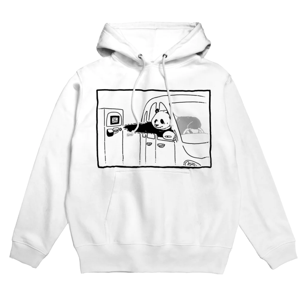 wakutaの駐車券をとりたいパンダ(BK) Hoodie