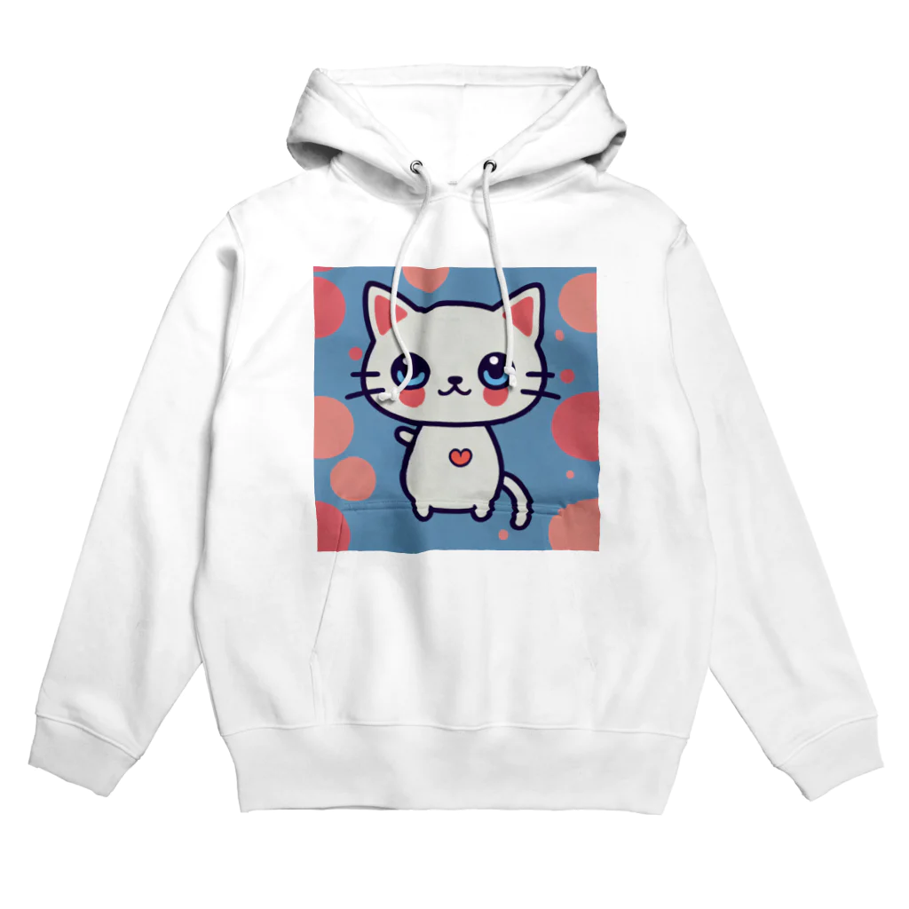 A31eの狛猫のミケ「はーとびーと」 Hoodie