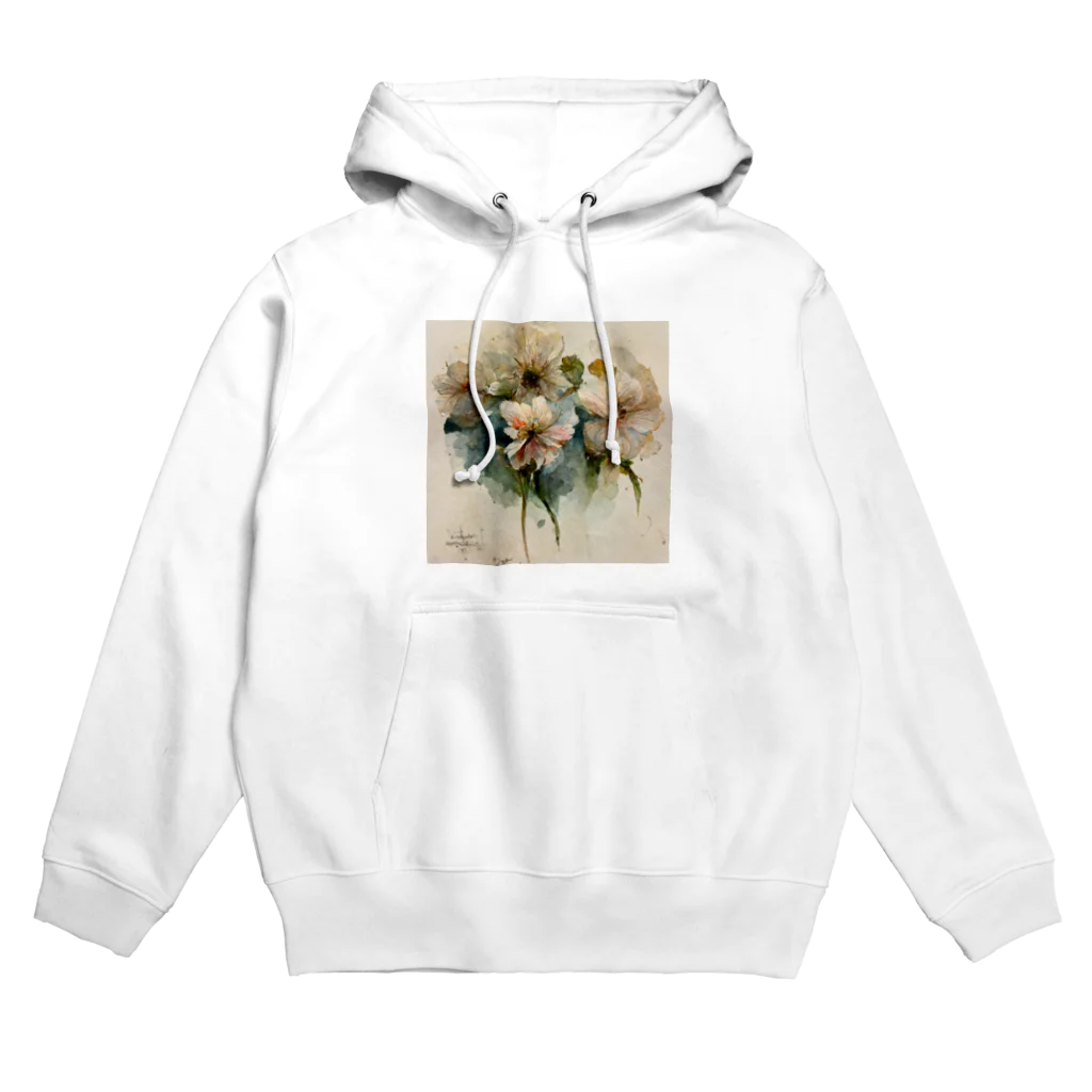 ccaattの淡色アンティークブーケ Hoodie